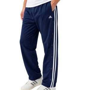 Vintage Adidas Tear Away Pants Medium Blue White Striped Adibreak Snap Track 90s